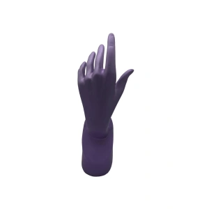 Polyester Malzeme Mor Renk 30 / 12 cm Takı Sergileme El Mankeni