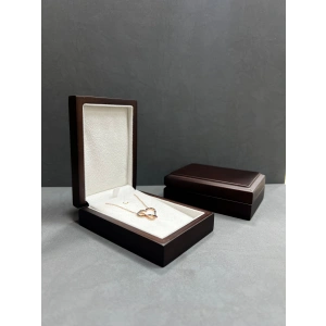 Ahşap Kahve Renk 8x11 Cm Kolye Kutusu