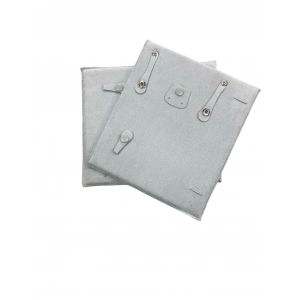 Deri Kumaş Gri Renk 23x23 Cm 10lu Bohça Set Rulosu
