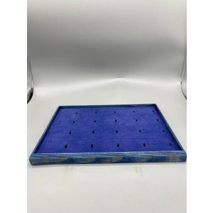 Ahşap El Boyama 24x34 Cm Pedli Kolye Tablası