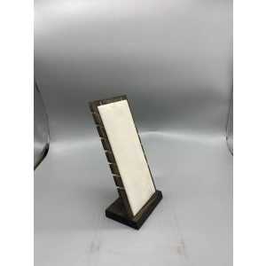 Ahşap El Boyaması Çift Renk 12x26 Cm Çoklu Kolye Sergileme Standı