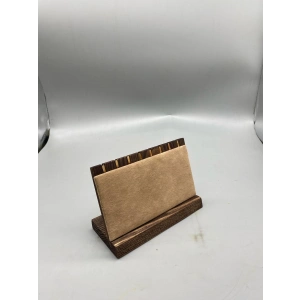 Ahşap El Boyaması Çift Renk 18x13 Cm Çoklu Bileklik Standı