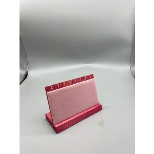 Ahşap El Boyaması Çift Renk18x13 Cm Çoklu Bileklik Standı