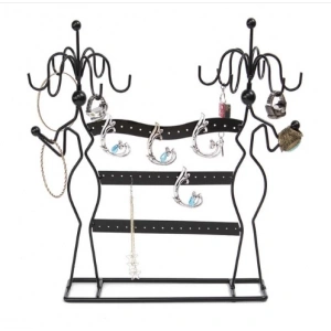 İthal Metal Siyah Renk 35x34 Cm Küpe KolyeStandı