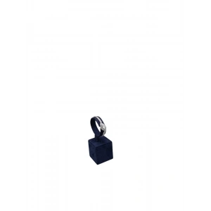 Sardunya Kumaş Lacivert Renk 5x14 Cm  Tekli  Kare Kelepçe