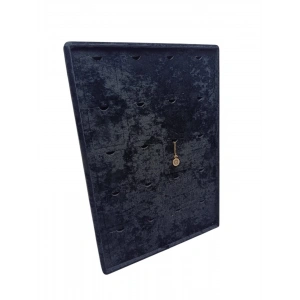 Dikine Süet Kumaş Siyah 34-24 Cm Ayaklı 20 Pedli Kolye Tabla Stand