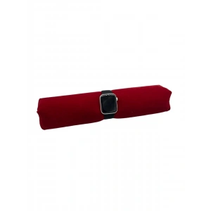 Süet Kumaş Kırmızı Renk 30 Cm Rulo Takı Yastığı