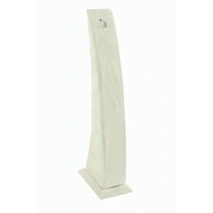 Süet Kumaş Krem Renk 22/6,5 Cm Ayaklı Kancalı Zincir Bileklik Sergileme Standı