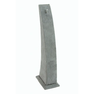 Süet Kumaş Gri Renk 22/6,5 Cm Ayaklı Kancalı Zincir Bileklik Sergileme Standı