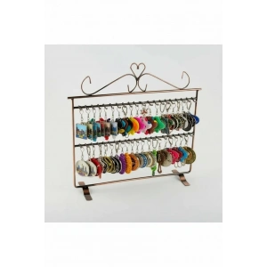 İthal Metal Bakır Renk 32x30 Cm Bileklik-Anahtarlık Standı