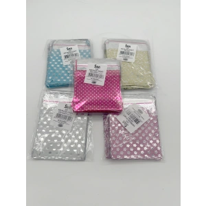 Metalize Desenli 7*9 cm 100 Adet Jelatin Poşet
