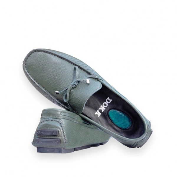 Doka Hakiki Deri Loafer 570357 Haki