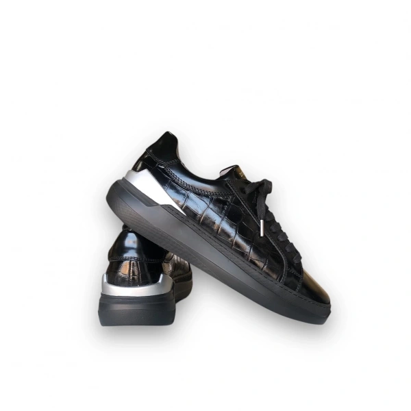 Doka Sneakers 1123102 Croco Baskı Siyah