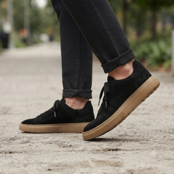 Doka Sneakers 247137 Suet Siyah