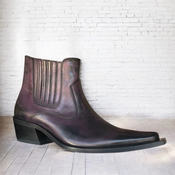 Doka Western Bot 4539354 Bordo - Siyah