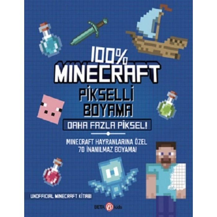 %100 Minecraft Pikselli Boyama Daha Fazla Piksel!