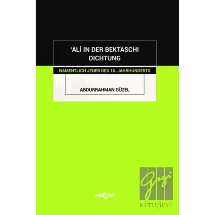 Ali in Der Bektaschi Dichtung