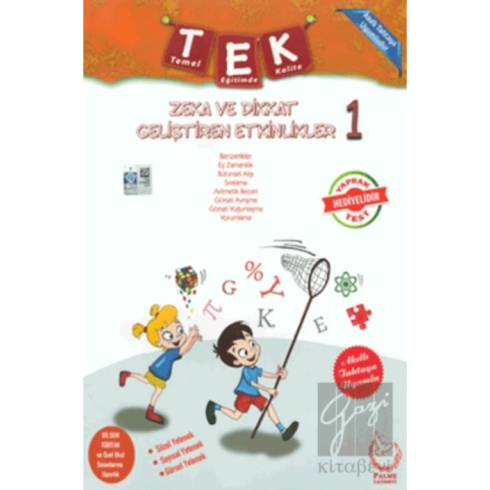 1. Sınıf Zeka ve Dikkat Geliştiren Etkinlikler (Yaprak Test Hediyeli)