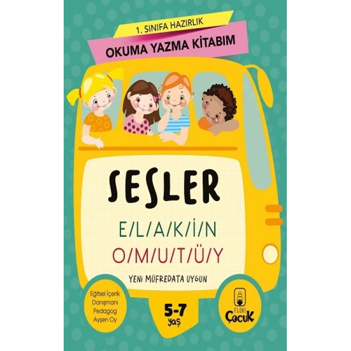 1. Sınıfa Hazırlık Okuma Yazma Kitabım Sesler