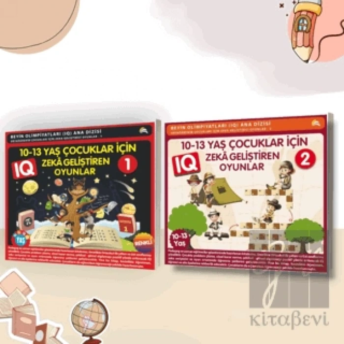 10-13 Yaş Çocuklar için Zeka Geliştiren Oyunlar (2 Kitap)
