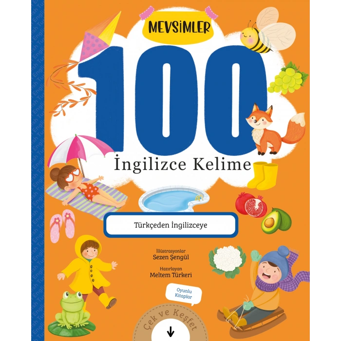 100 İngilizce Kelime Mevsimler - Ciltli