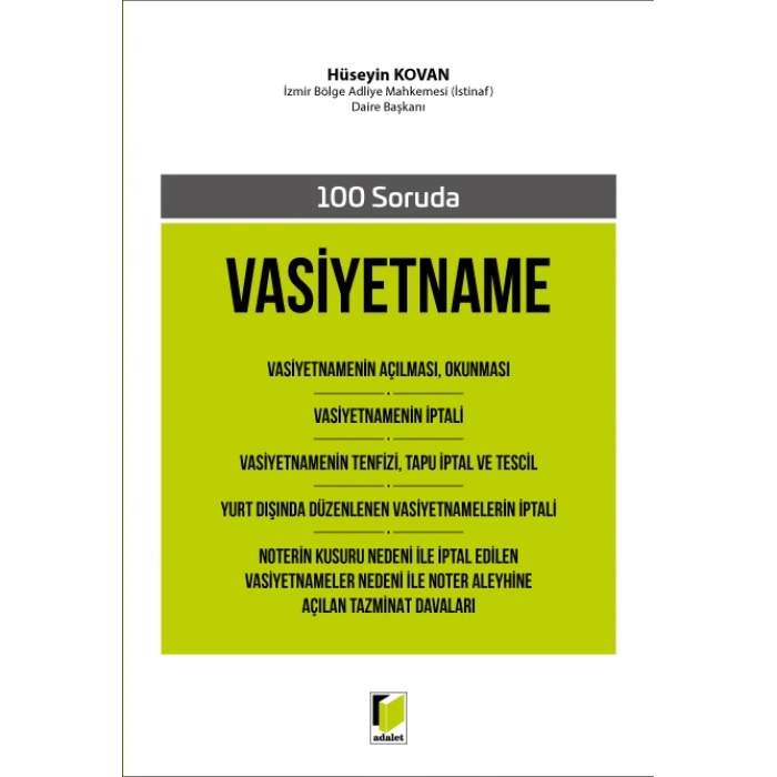 100 Soruda Vasiyetname