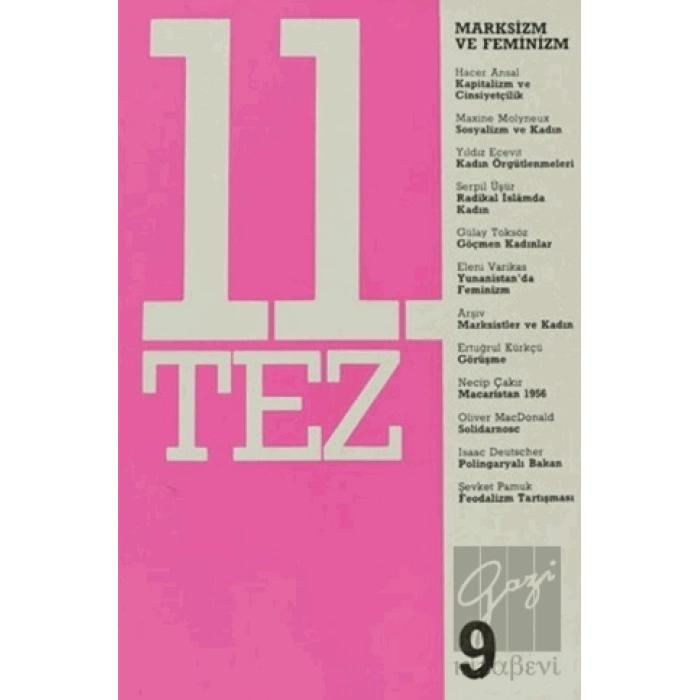 11. Tez Kitap Dizisi Sayı: 9 - Marksizm ve Feminizm