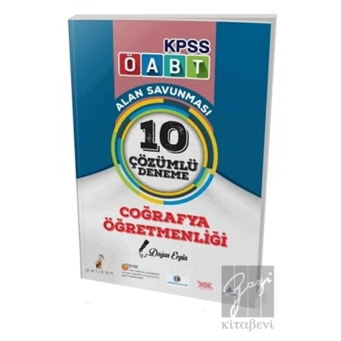 2018 KPSS ÖABT Coğrafya Öğretmenliği Alan Savunması 10 Çözümlü Deneme
