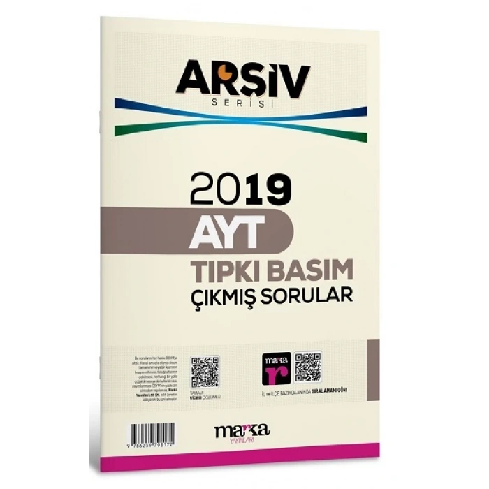 2019 AYT ARŞİV SERİSİ Tıpkı Basım Çıkmış Sorular Tamamı Video Çözümlü
