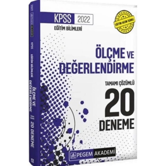 2022 KPSS Eğitim Bilimleri Ölçme ve Değerlendirme
