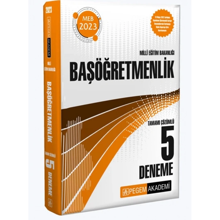 2023 Milli Eğitim Bakanlığı Başöğretmenlik 5 Deneme
