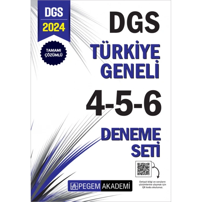 2024 Dgs Tamamı Çözümlü Türkiye Geneli 4-5-6 (3lü Deneme Seti)