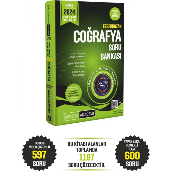 2024 Ezberbozan KPSS Genel Yetenek Genel Kültür Coğrafya Soru Bankası