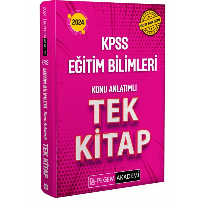 2024 KPSS Eğitim Bilimleri Konu Anlatımlı Tek Kitap