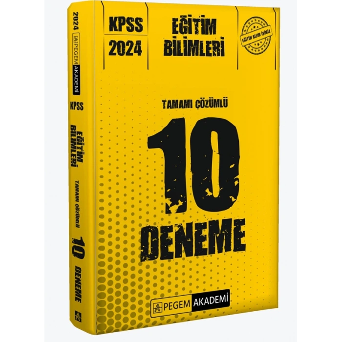2024 KPSS Eğitim Bilimleri Tamamı Çözümlü 10 Deneme