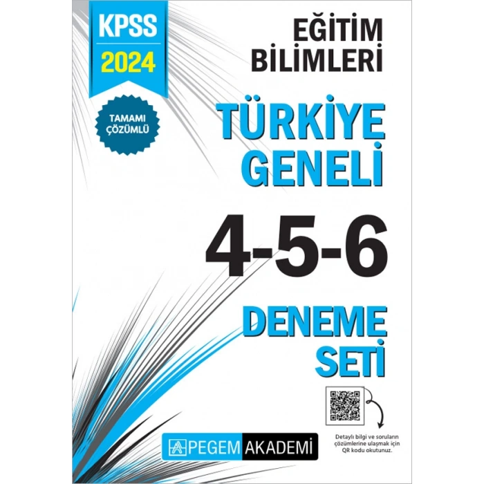 2024 KPSS Eğitim Bilimleri Tamamı Çözümlü Türkiye Geneli 4-5-6 (3lü Deneme Seti)