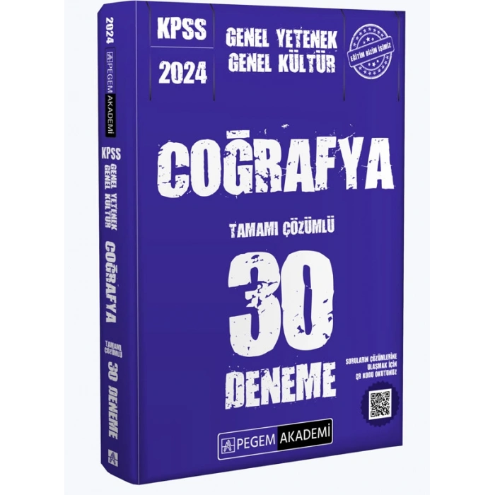 2024 KPSS Genel Yetenek Genel Kültür Coğrafya 30 Deneme