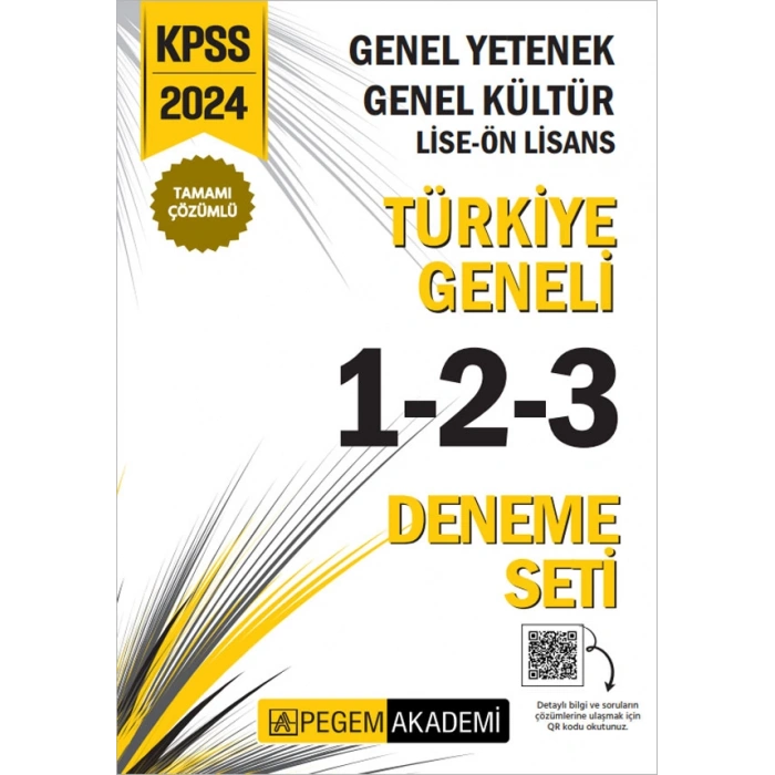 2024 KPSS Genel Yetenek Genel Kültür Lise-Ön Lisans Tamamı Çözümlü Türkiye Geneli Tamamı Çözümlü 1-2
