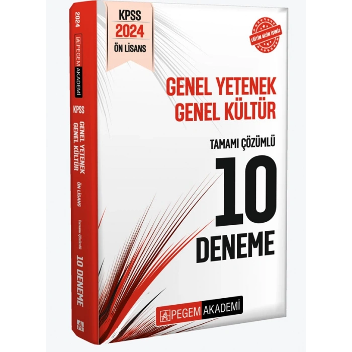 2024 KPSS Genel Yetenek Genel Kültür Önlisans Tamamı Çözümlü 10 Deneme