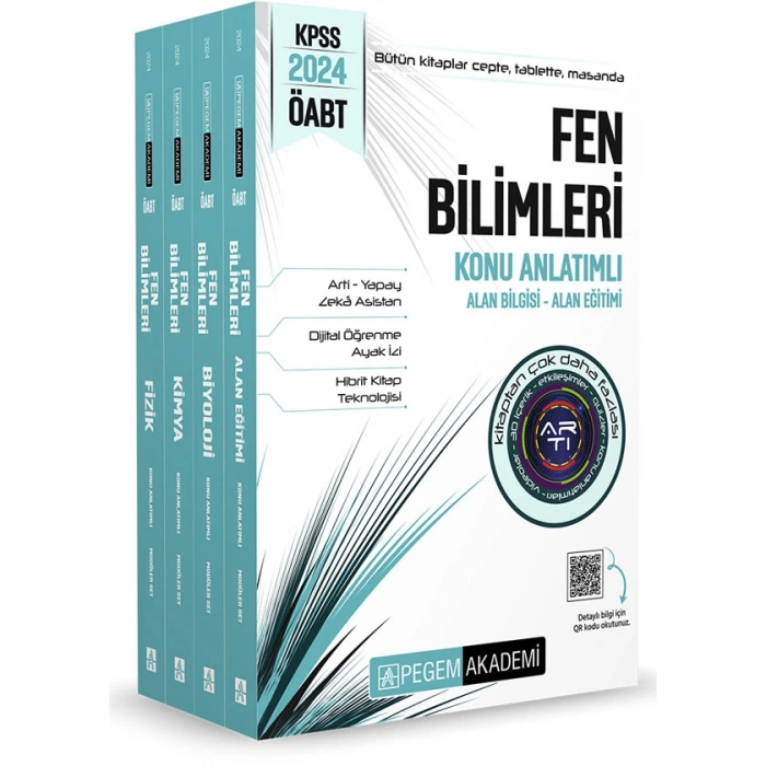 2024 KPSS ÖABT Fen Bilimleri Konu Anlatımlı (4 Kitap)