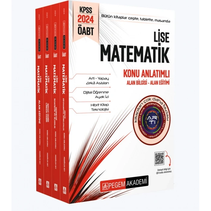 2024 KPSS ÖABT Lise Matematik Konu Anlatımlı (4 kitap)