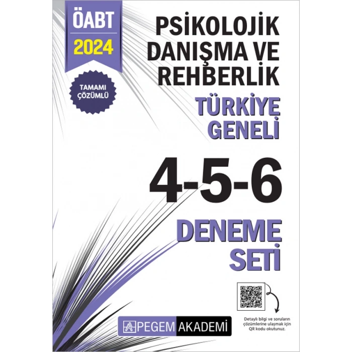 2024 KPSS ÖABT Psikolojik Danışma ve Rehberlik Tamamı Çözümlü Türkiye Geneli 4-5-6 (3lü Deneme Seti)