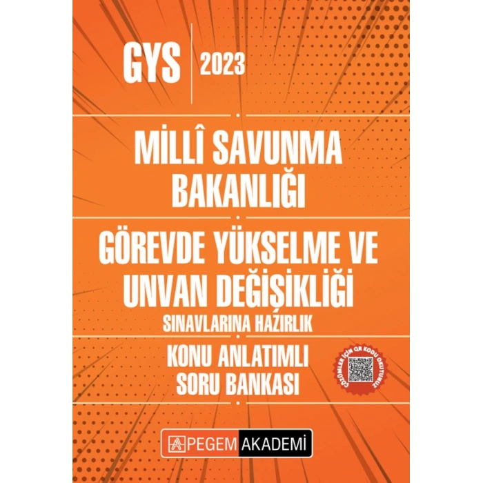 2024 Milli Savunma Bakanlığı Görevde Yükselme ve Unvan Değişikliği Sınavı Konu Anlatımlı Soru Bankas