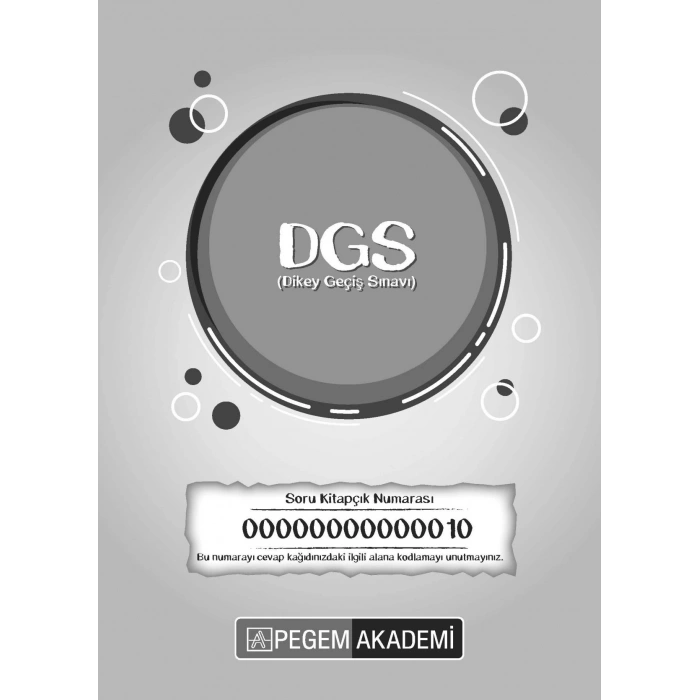 2024 TG10 DGS Türkiye Geneli Deneme Sınavı