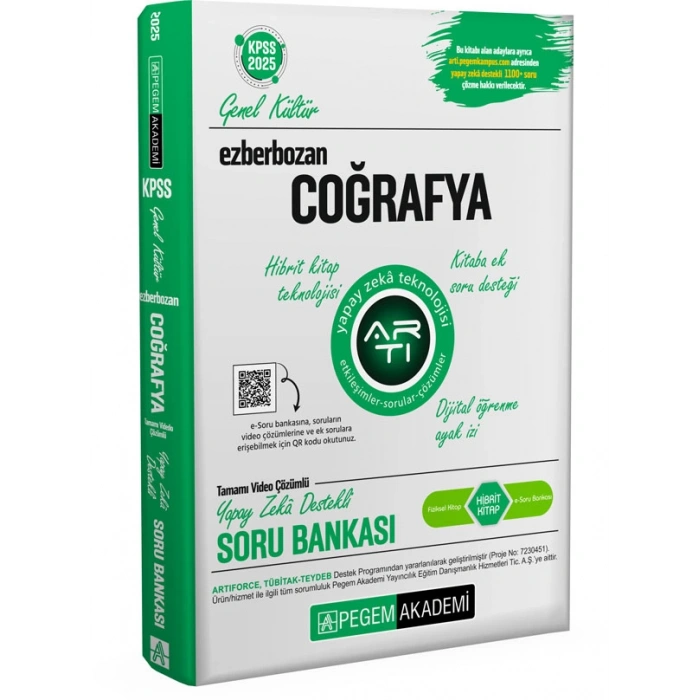 2025 Ezberbozan KPSS Genel Yetenek Genel Kültür Coğrafya Soru Bankası