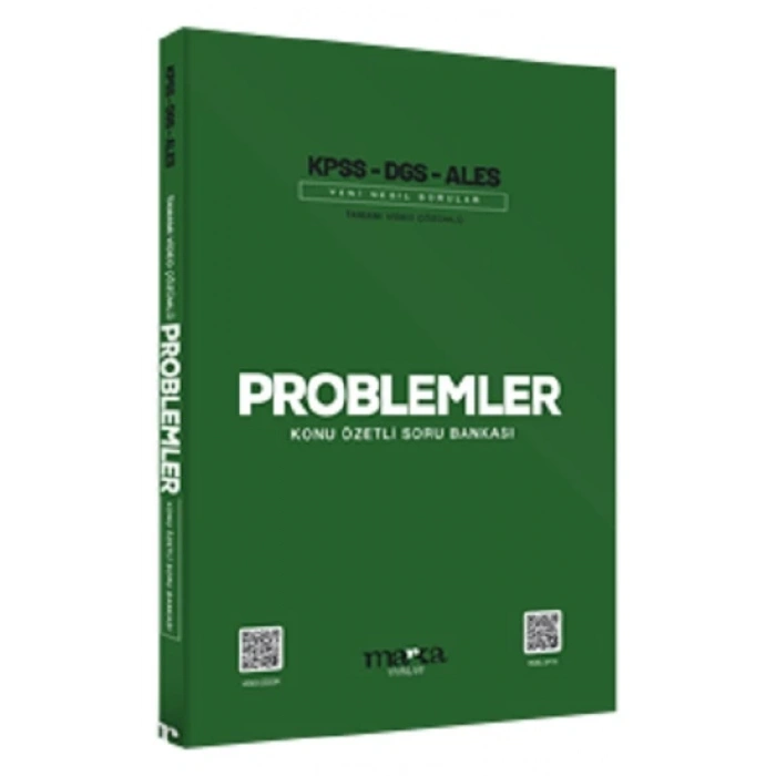 2025 KPSS DGS ALES Problemler Konu Özetli Yeni Nesil Soru Bankası Tamamı Video Çözümlü (Ciltli)