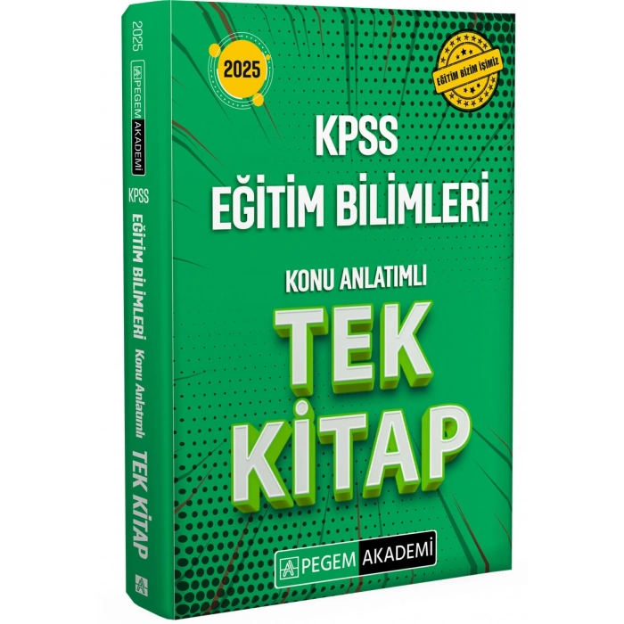 2025 KPSS Eğitim Bilimleri Konu Anlatımlı Tek Kitap