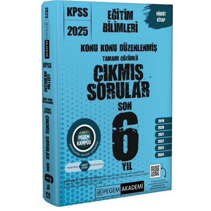 2025 KPSS Eğitim Bilimleri Konu Konu Düzenlenmiş Tamamı Çözümlü Çıkmış Sorular Son 6 Yıl