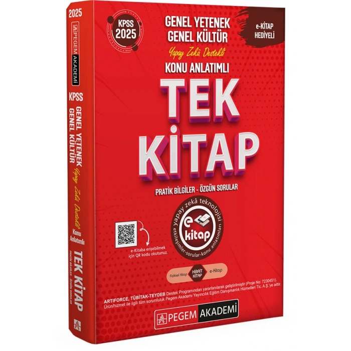 2025 KPSS Genel Yetenek Genel Kültür Konu Anlatımlı Tek Kitap