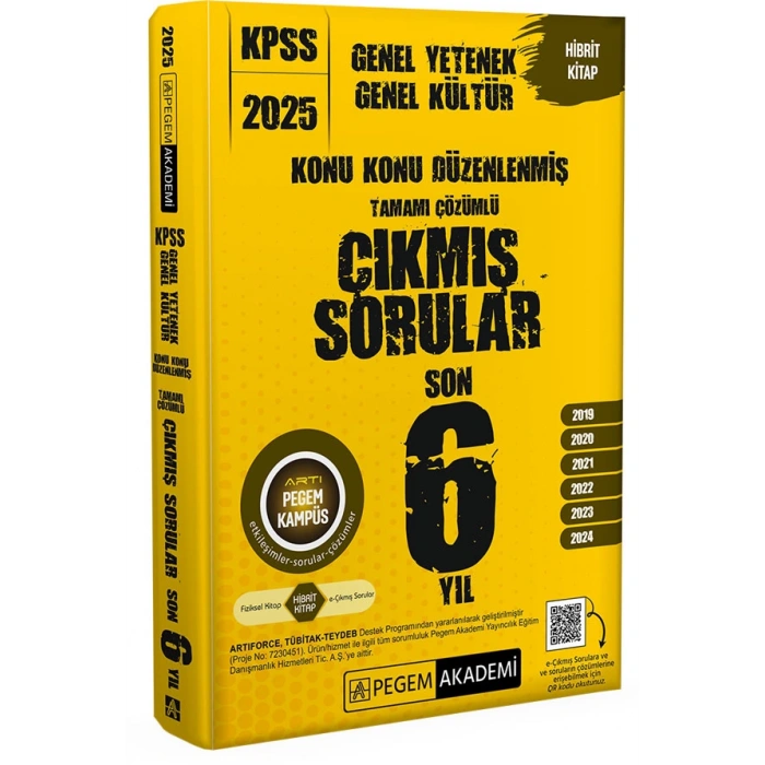 2025 KPSS Genel Yetenek Genel Kültür Konu Konu Düzenlenmiş Tamamı Çözümlü Çıkmış Sorular Son 6 Sınav